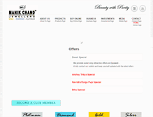 Tablet Screenshot of manikchandjewellers.com